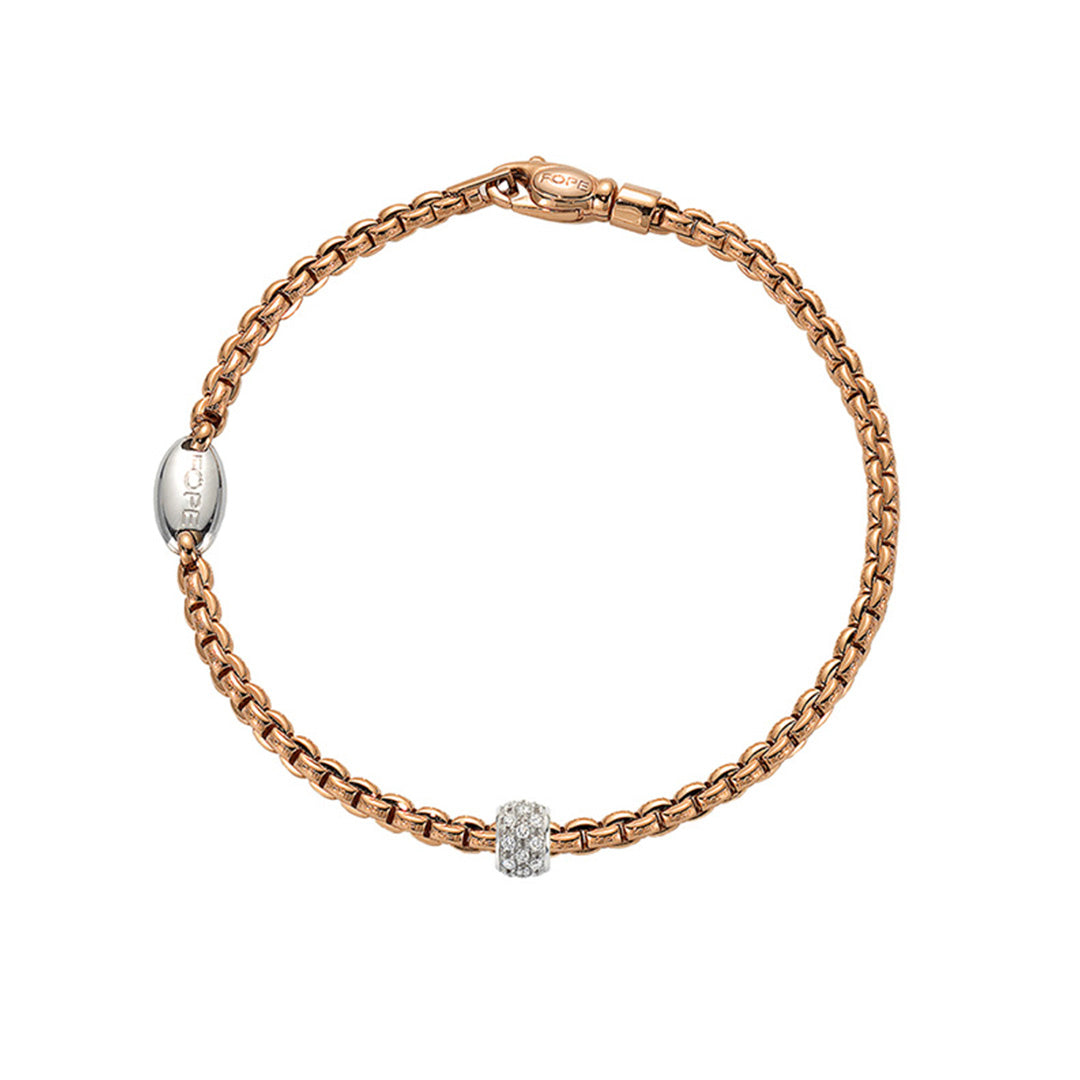 Fope Eka Tiny 18ct Rose Gold Bracelet