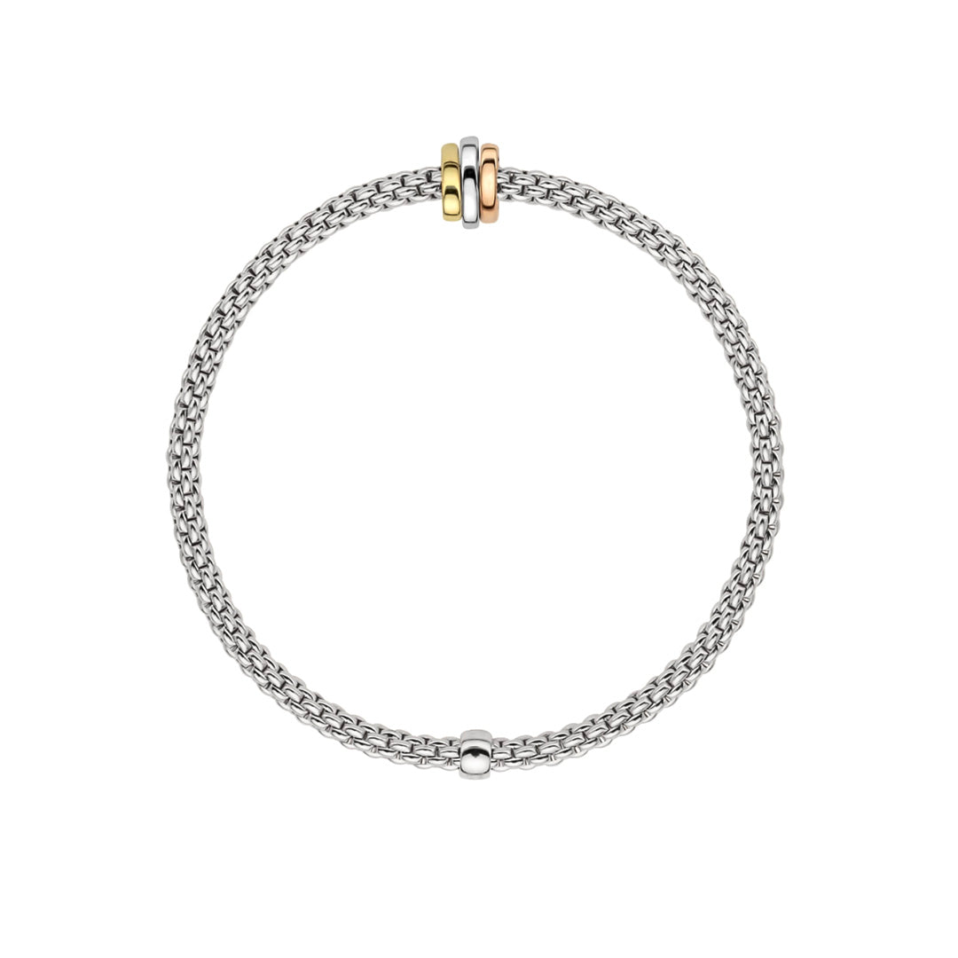 Fope Prima Flex'it 18ct White Gold Bracelet