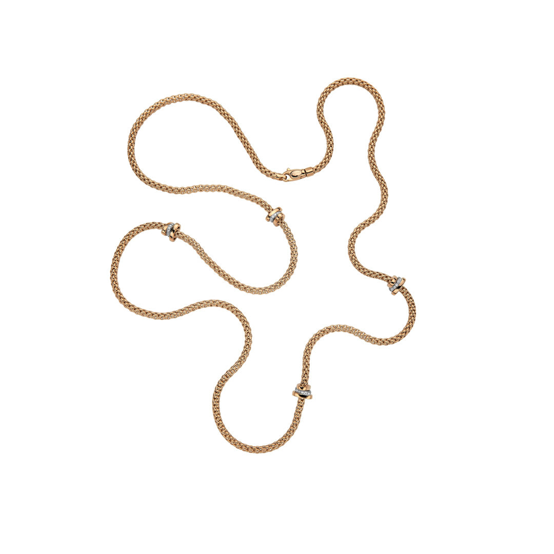 Fope Prima 18ct Yellow Gold Diamond Necklace