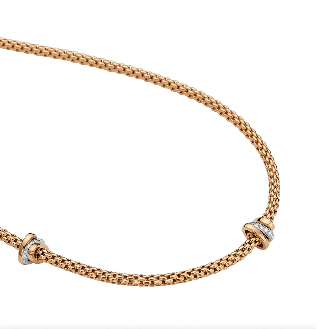 Fope Prima 18ct Yellow Gold Diamond Necklace