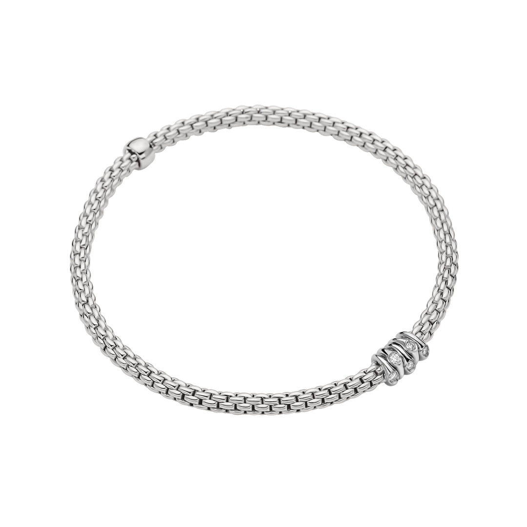 Fope Prima 18ct White Gold Diamond Bracelet
