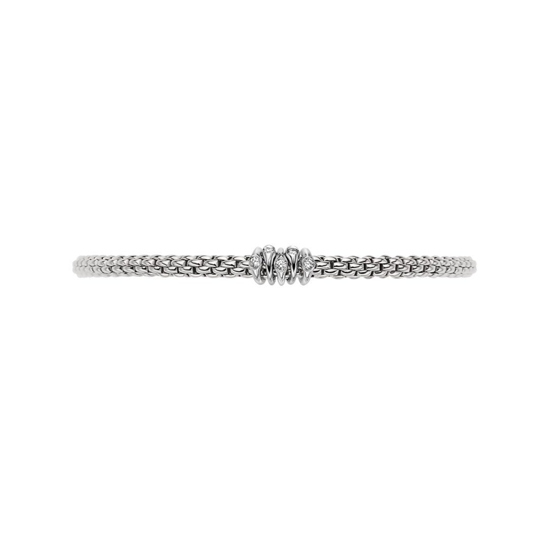 Fope Prima 18ct White Gold Diamond Bracelet