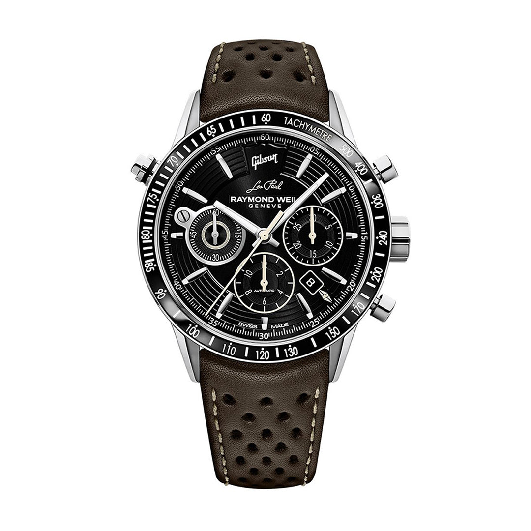 Raymond Weil Maestro Gibson Les Paul Automatic Black Mens Watch