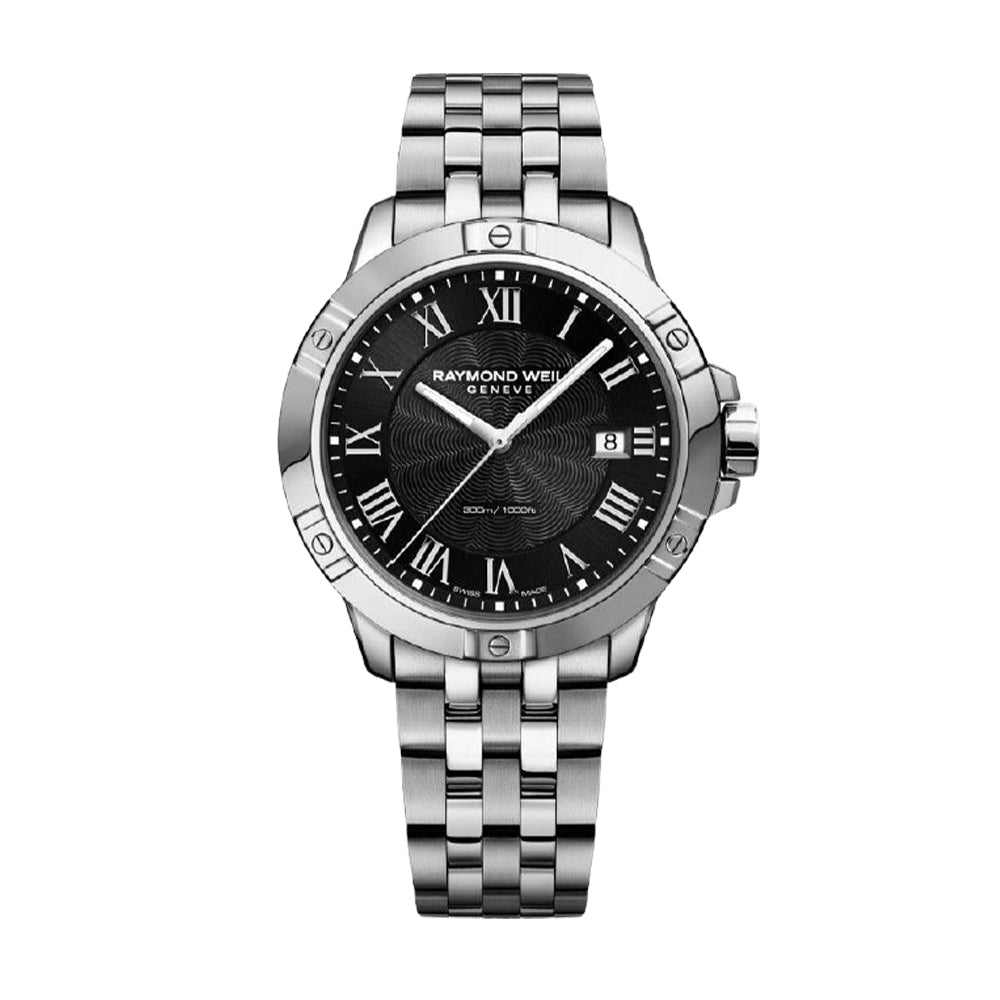 Raymond Weil Tango 300 Black Silver Mens Watch