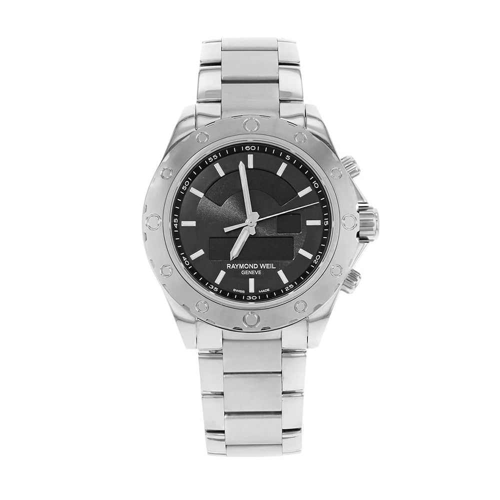 Raymond Weil Freelancer Black Bracelet Mens Watch