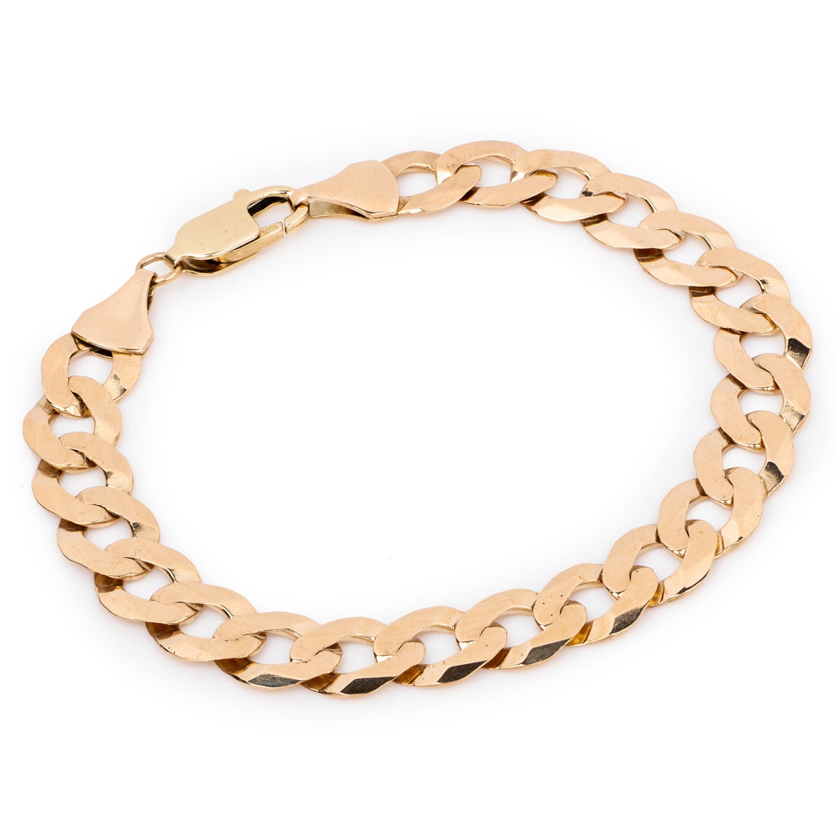 Bradleys 9ct Yellow Gold Flat Curb Link Bracelet