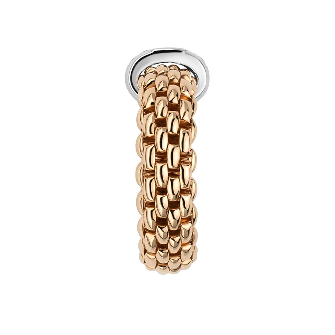 Fope Vendome 18ct Rose Gold 0.35ct Diamond Ring L