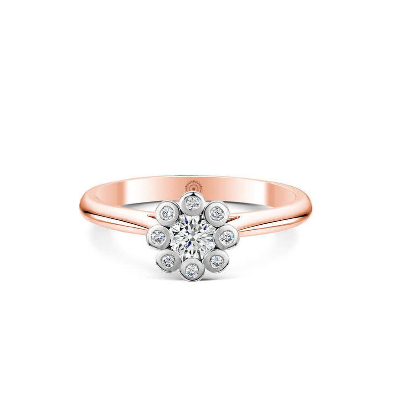 Dandelion Rose Gold Engagement Ring