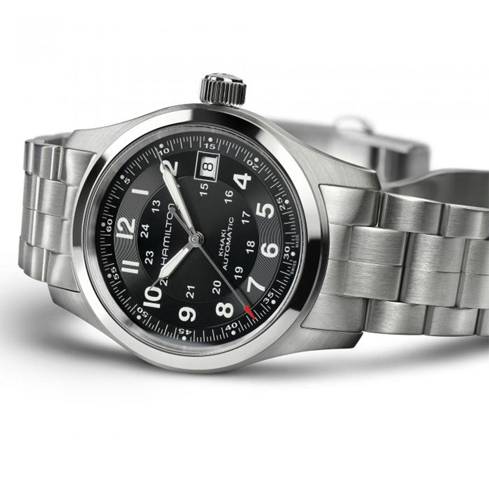 Hamilton Khaki Field Automatic Black Dial Men's Watch