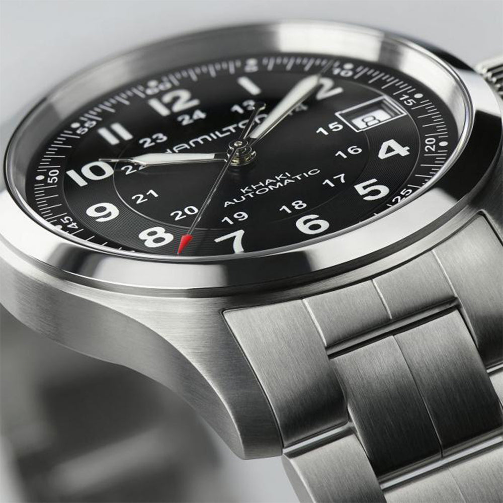 Hamilton Khaki Field Automatic Black Dial Men's Watch
