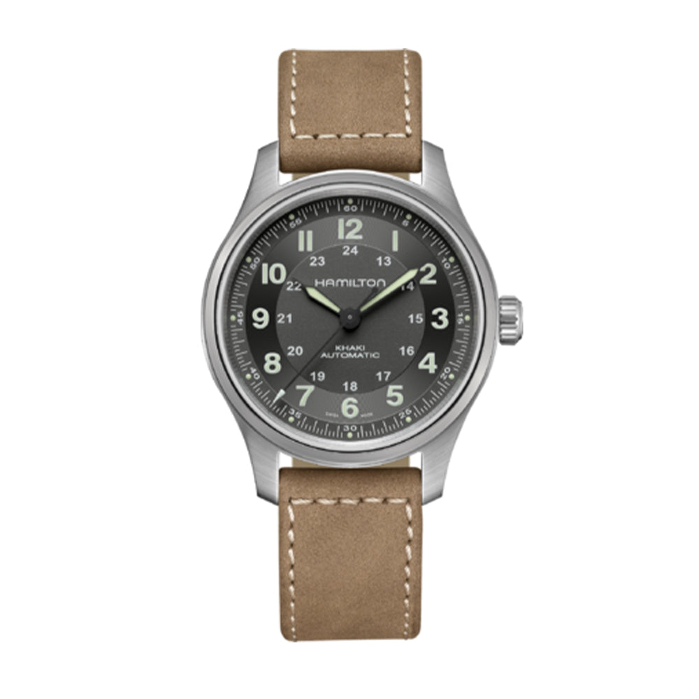 Hamilton Khaki Field Automatic Black Dial Men's Watch