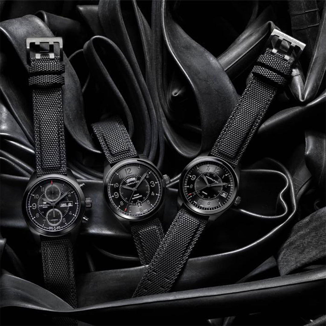 Hamilton Khaki Field Automatic Chronograph Black Mens Watch