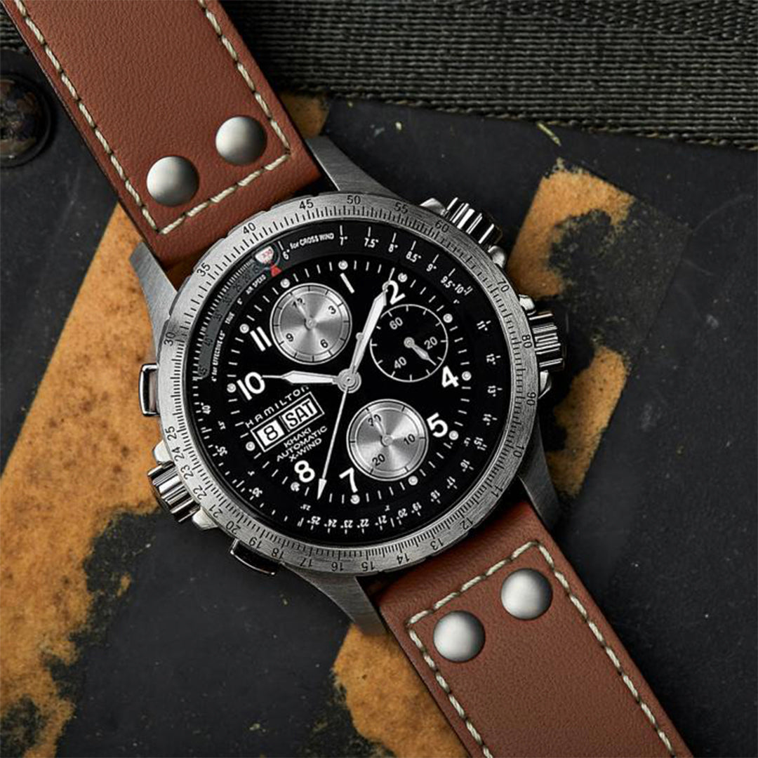 Hamilton Khaki Aviation Automatic Chronograph Silver Mens Watch