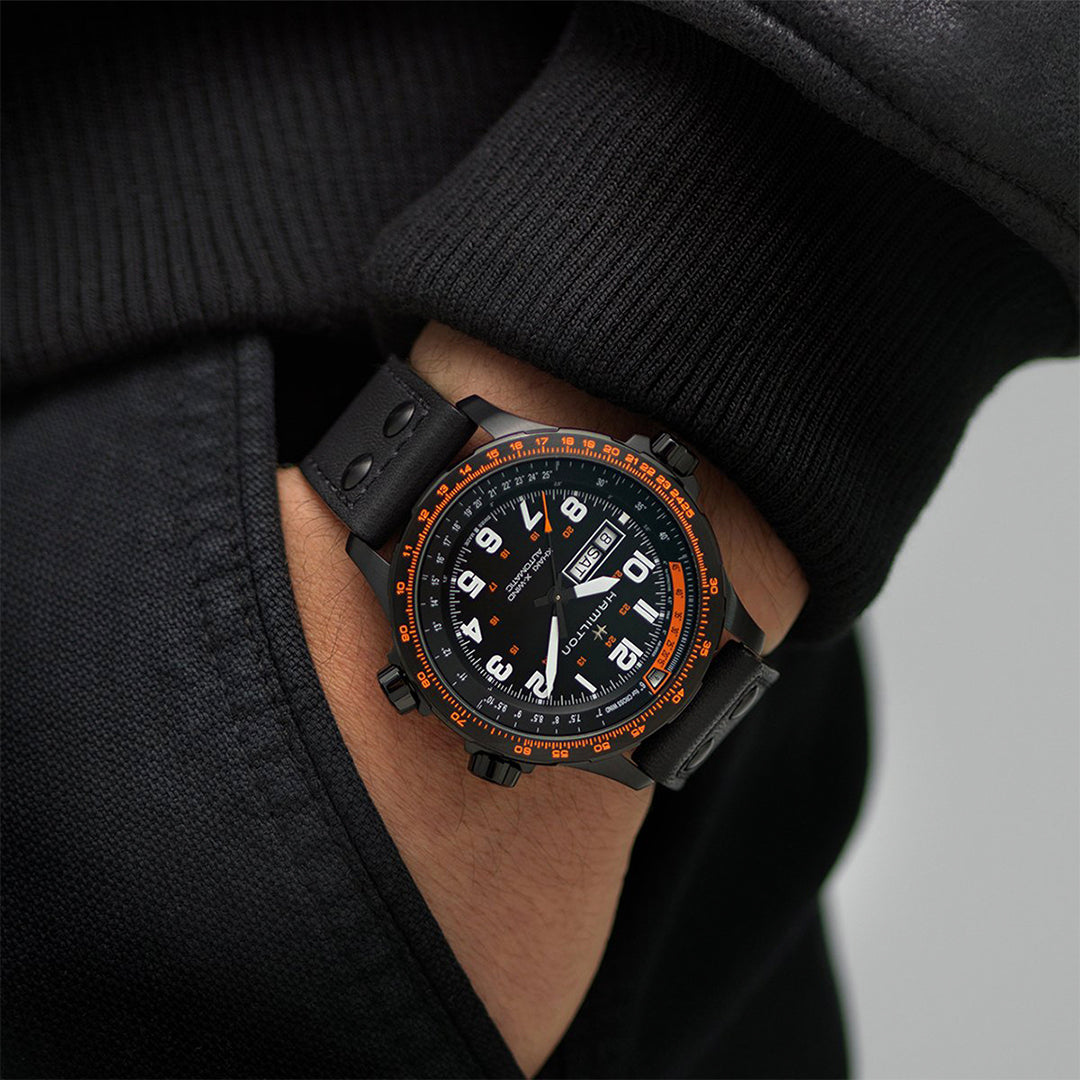 Hamilton Khaki Aviation Automatic Black Mens Watch
