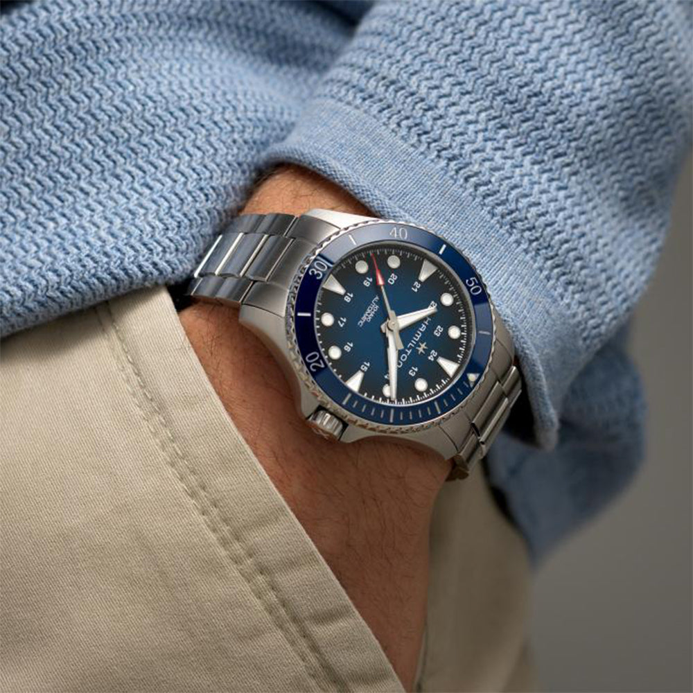 Hamilton Khaki Navy Scuba Automatic Blue Dial Men's Watch