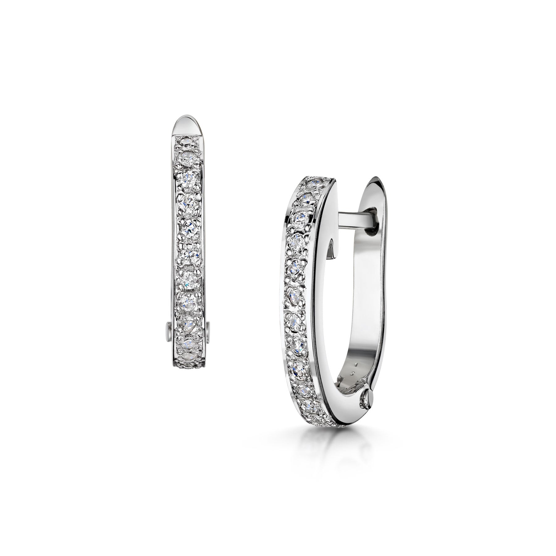 Bradleys Diamond Huggie Earrings Bradleys The Jewellers