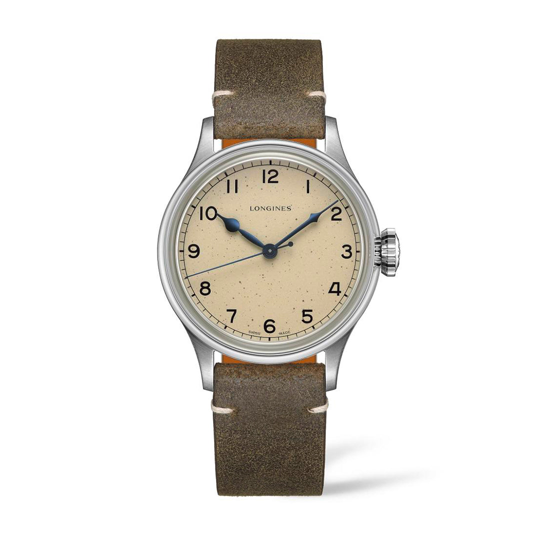 Longines Heritage Military Silver Mens Watch