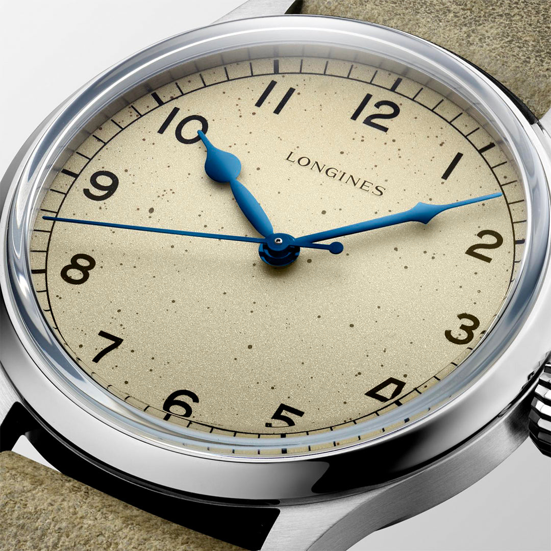 Longines Heritage Military Silver Mens Watch