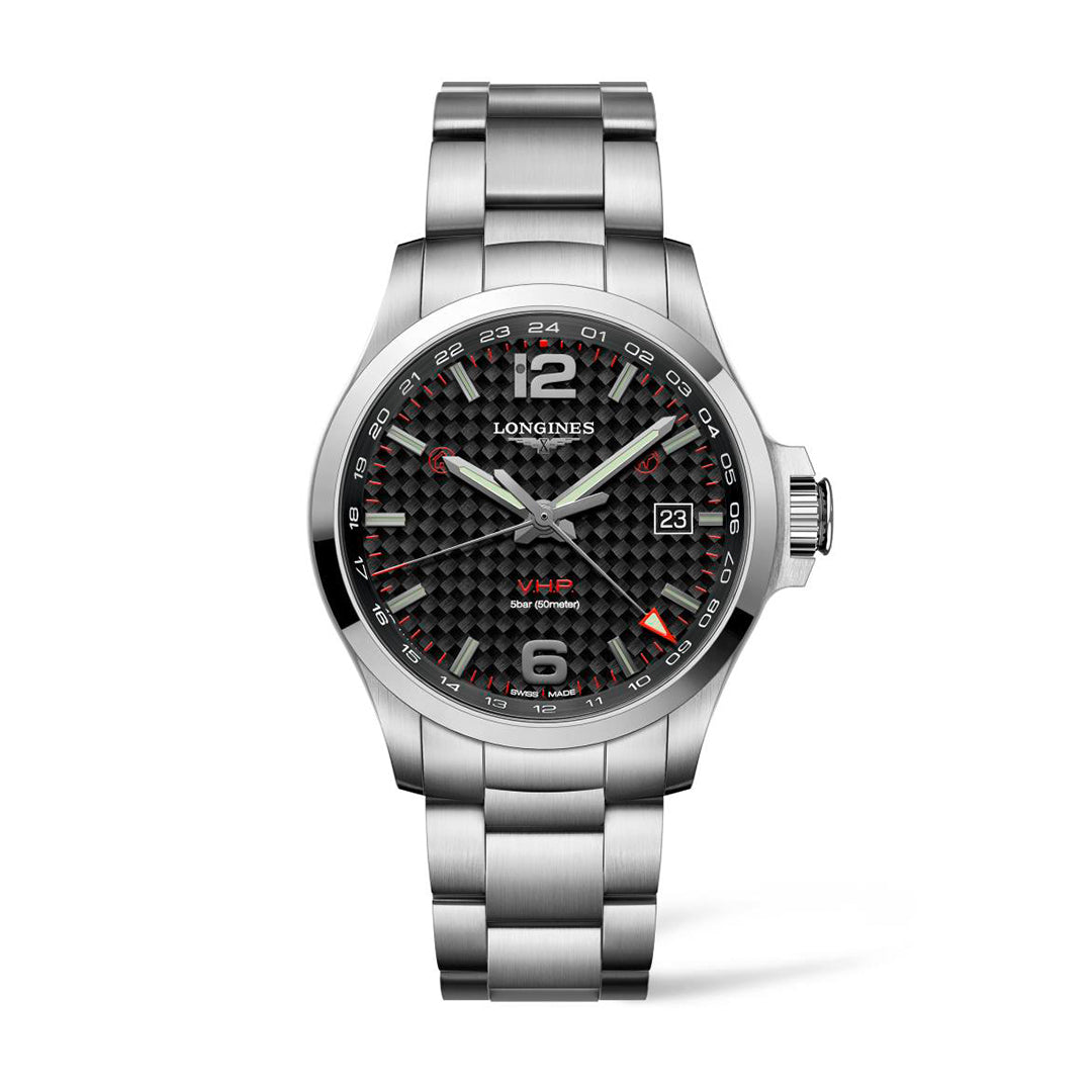 Longines Conquest V.H.P Silver Mens Watch