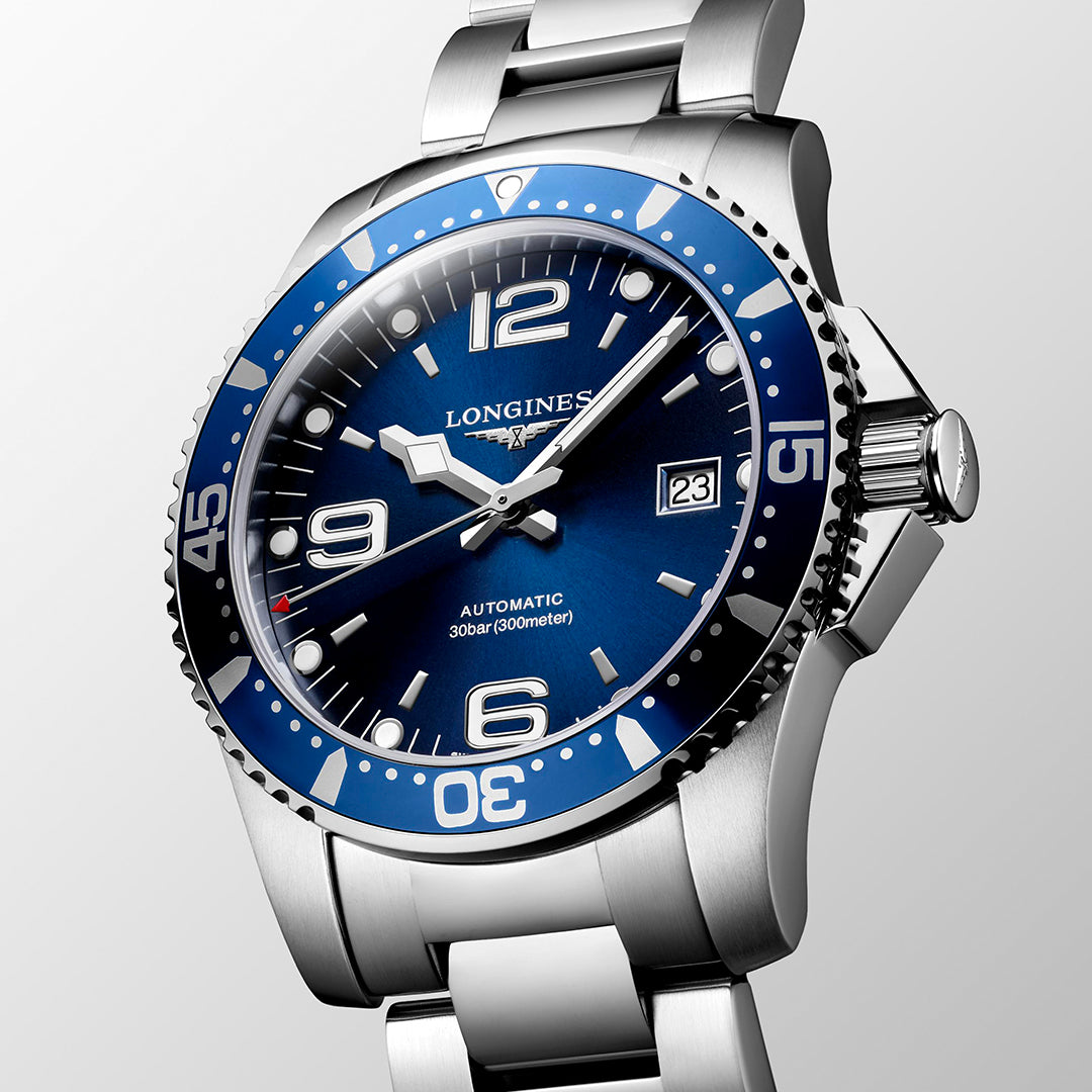 Longines HydroConquest Automatic Silver Mens Watch