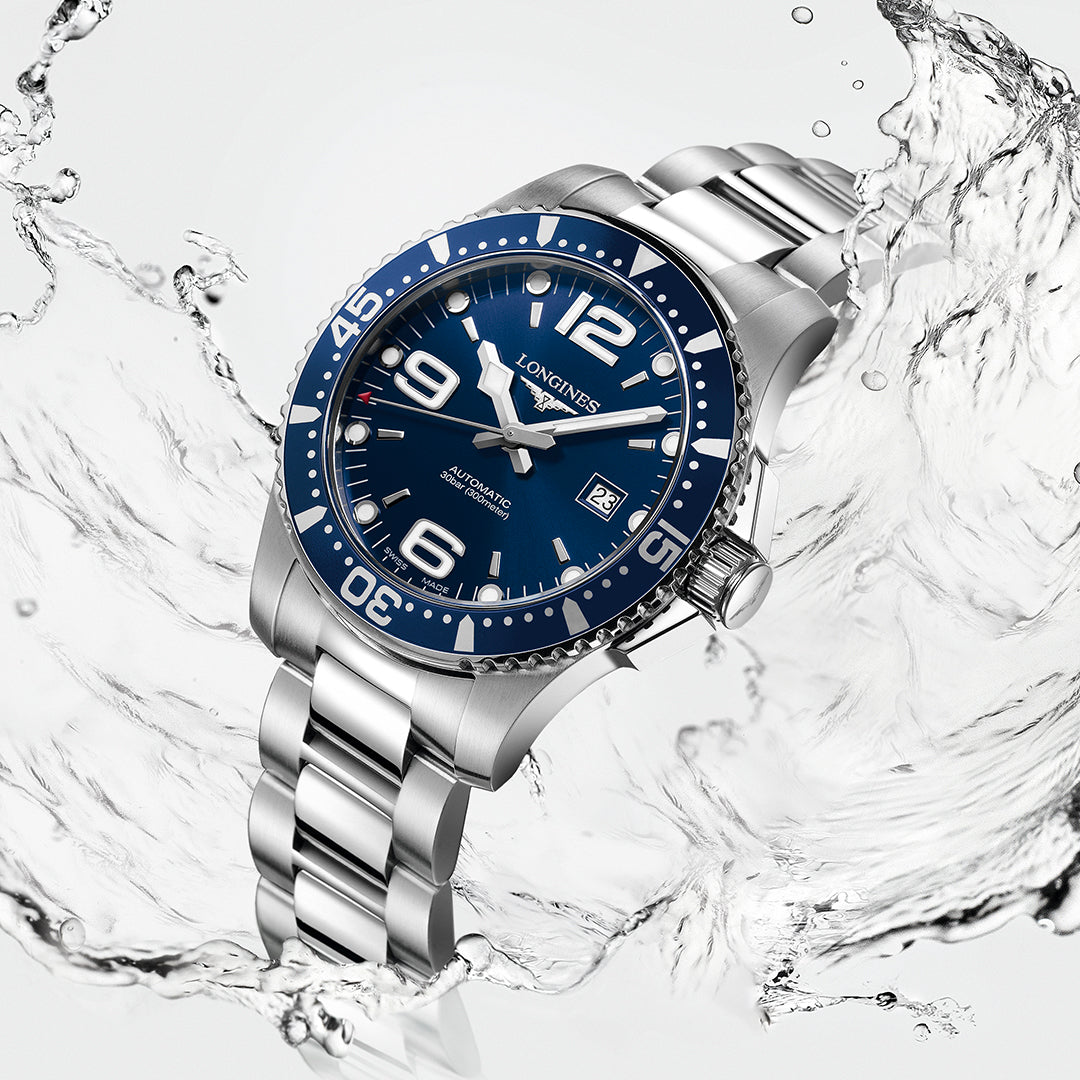 Longines HydroConquest Automatic Silver Mens Watch