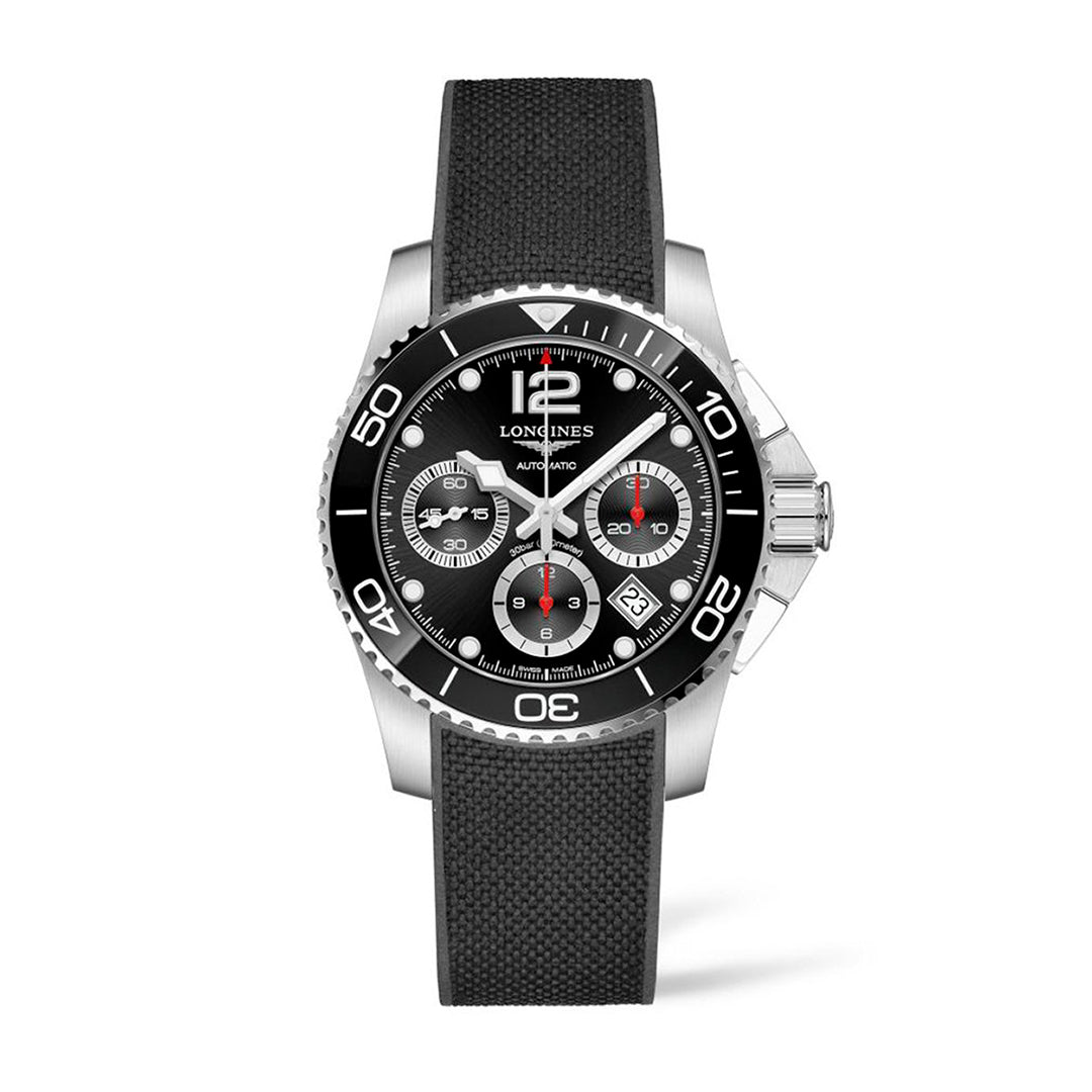 Longines HydroConquest Chronograph Automatic Silver Mens Watch