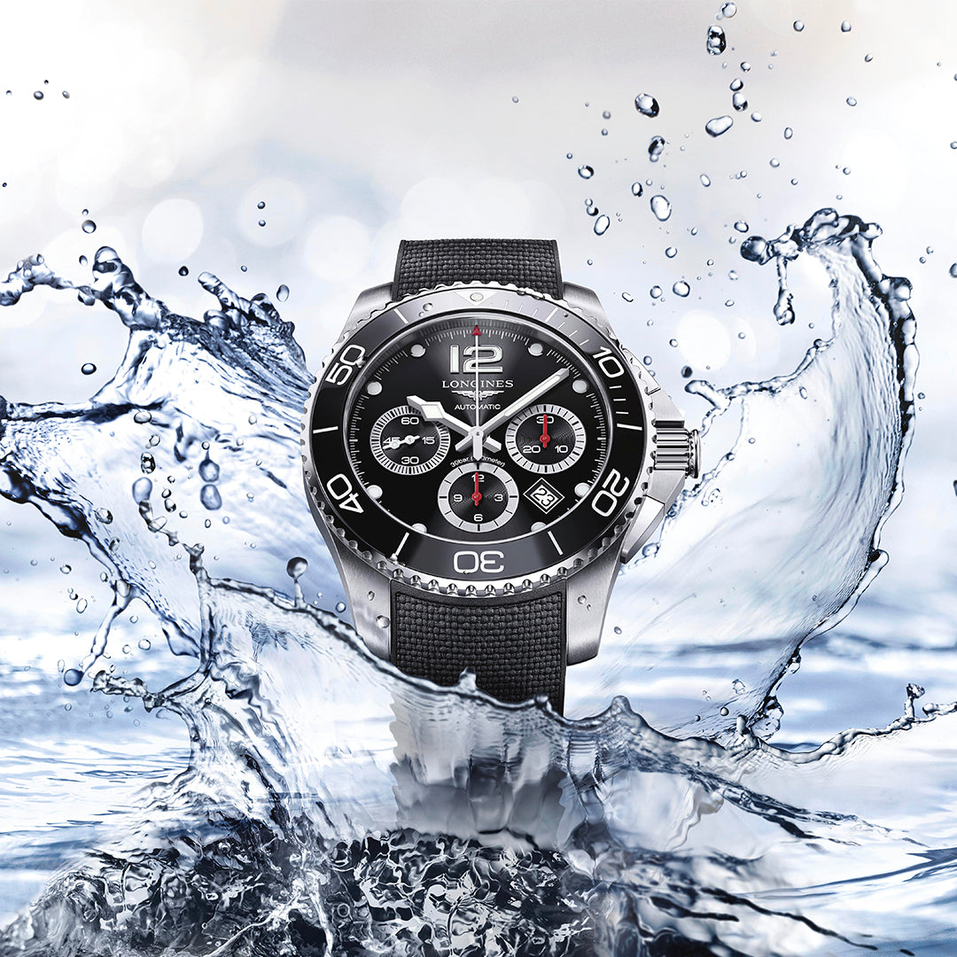 Longines HydroConquest Chronograph Automatic Silver Mens Watch