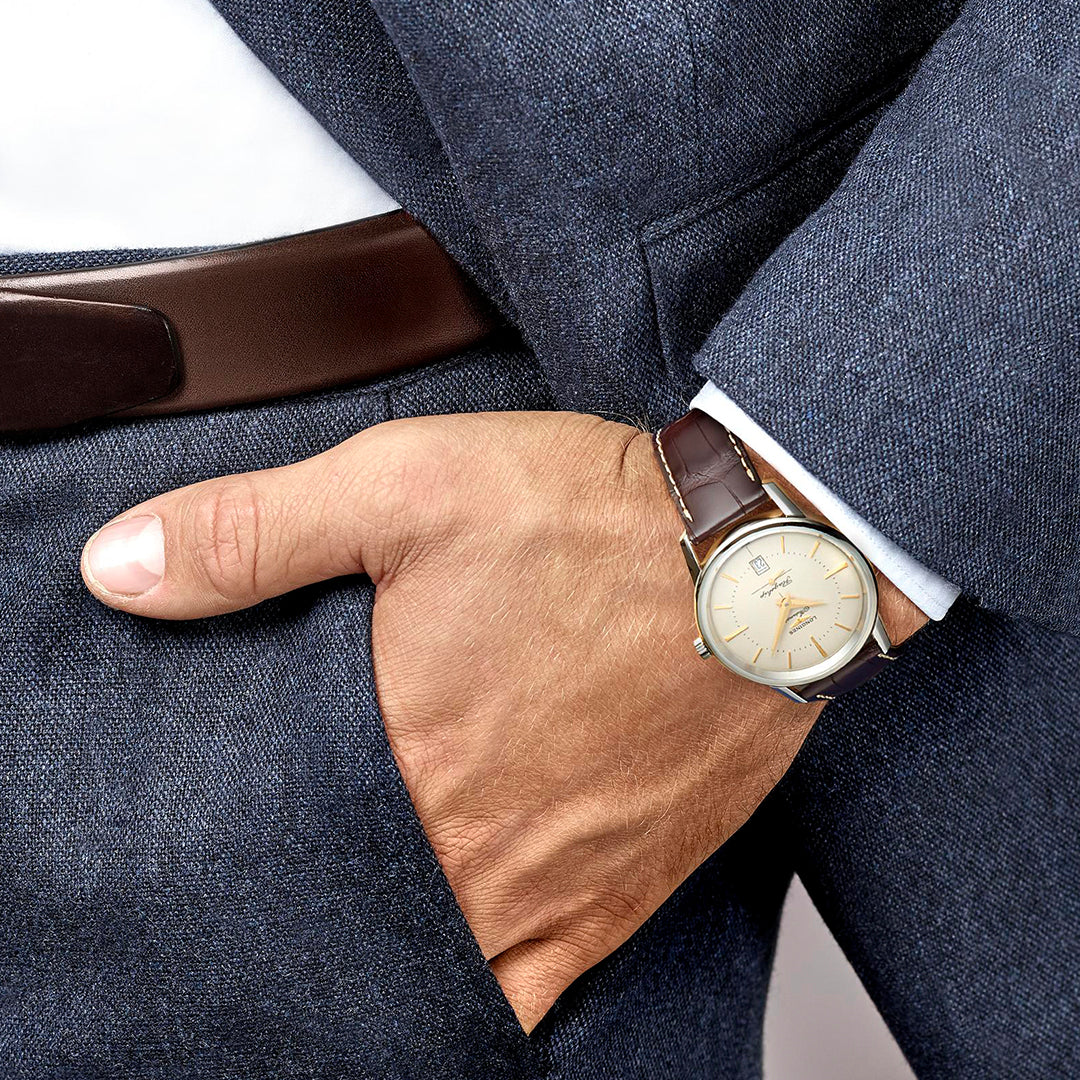 Longines Flagship Heritage Automatic Silver Mens Watch