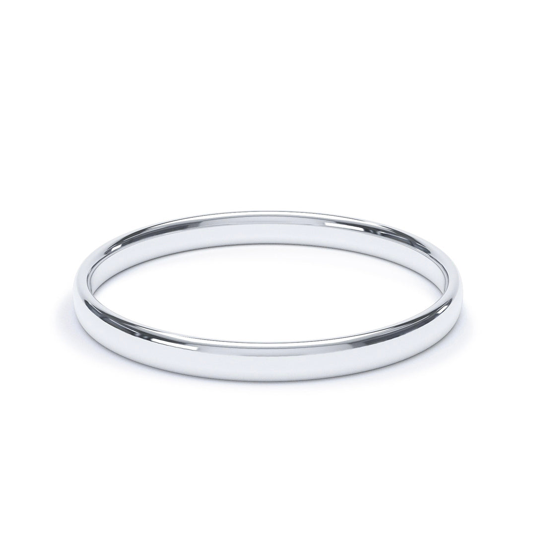2.5mm Platinum Classic Court Wedding Band