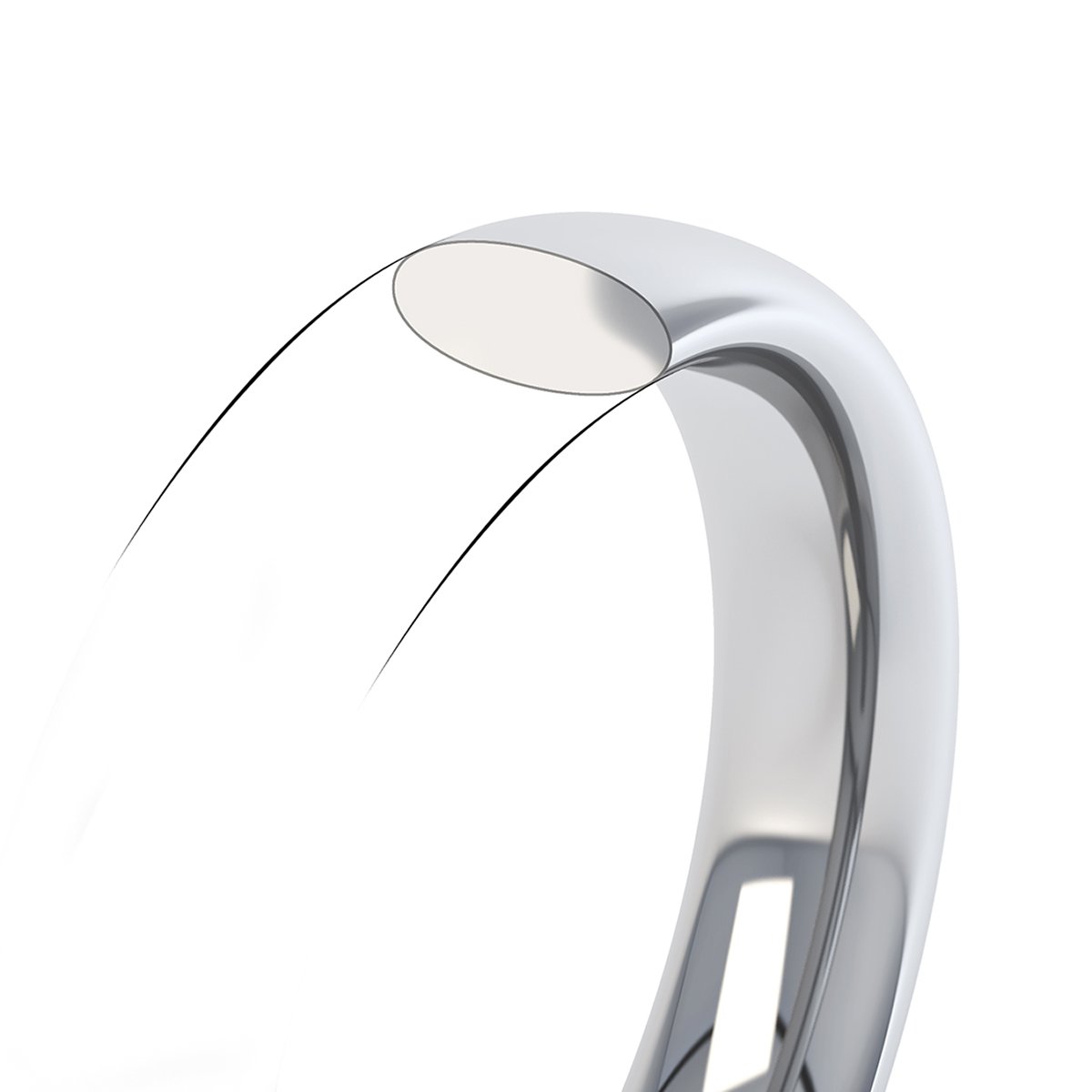 profile of court wedding ring