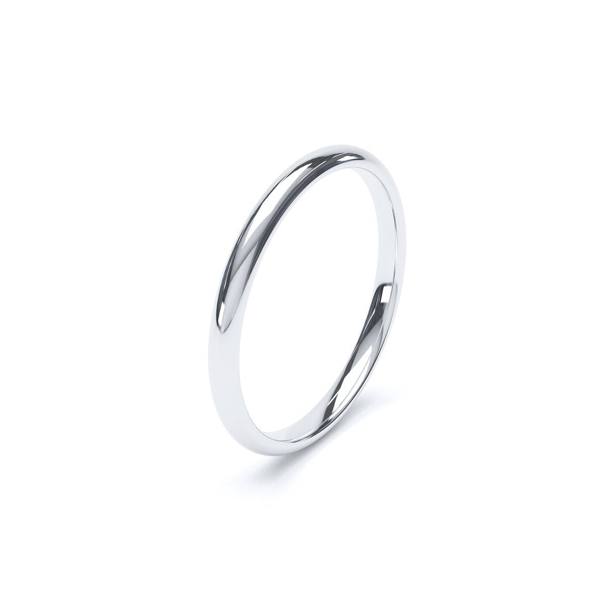 modern court 2mm in platinum