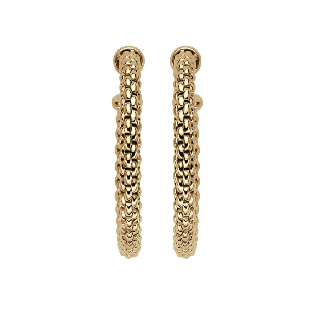 Fope Essentials 18ct Yellow Gold Hoop Earrings