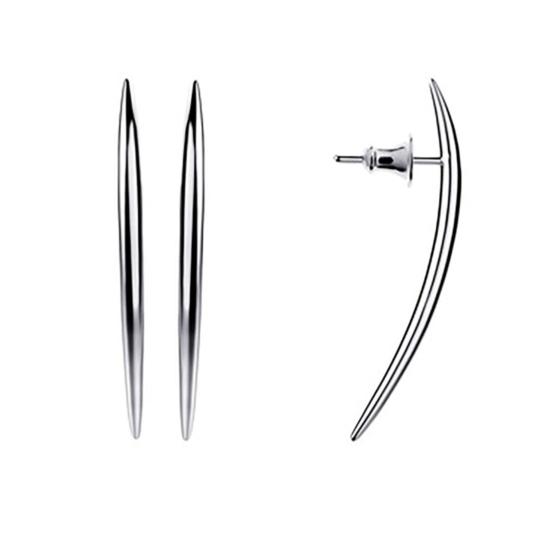 Shaun Leane Quill Sterling Silver Long Stud Earrings