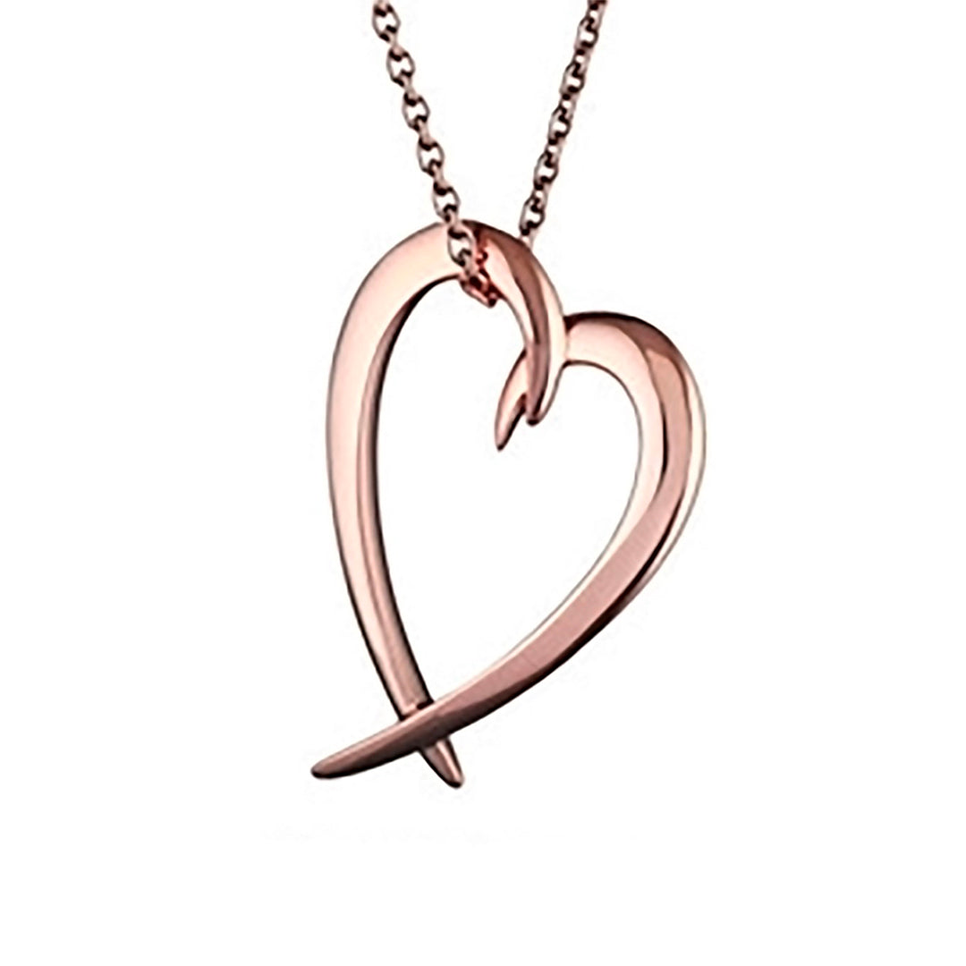 Shaun Leane Sabre Rose Gold Vermeil Heart Pendant