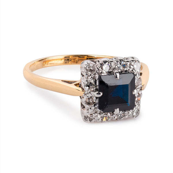 Pre-Owned Sapphire and Diamond Ring in 18ct Gold