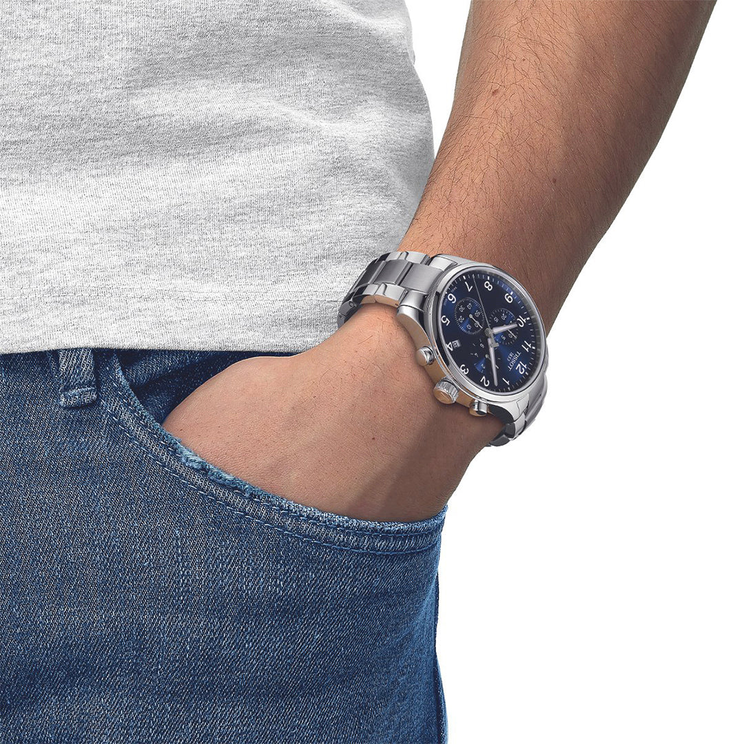 Tissot T-Sport XL Chronograph Silver Mens Watch