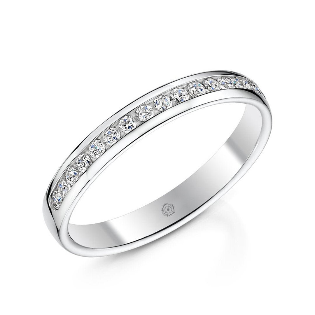 Beloved 18ct Yellow Gold 0.25ct Half Diamond Band