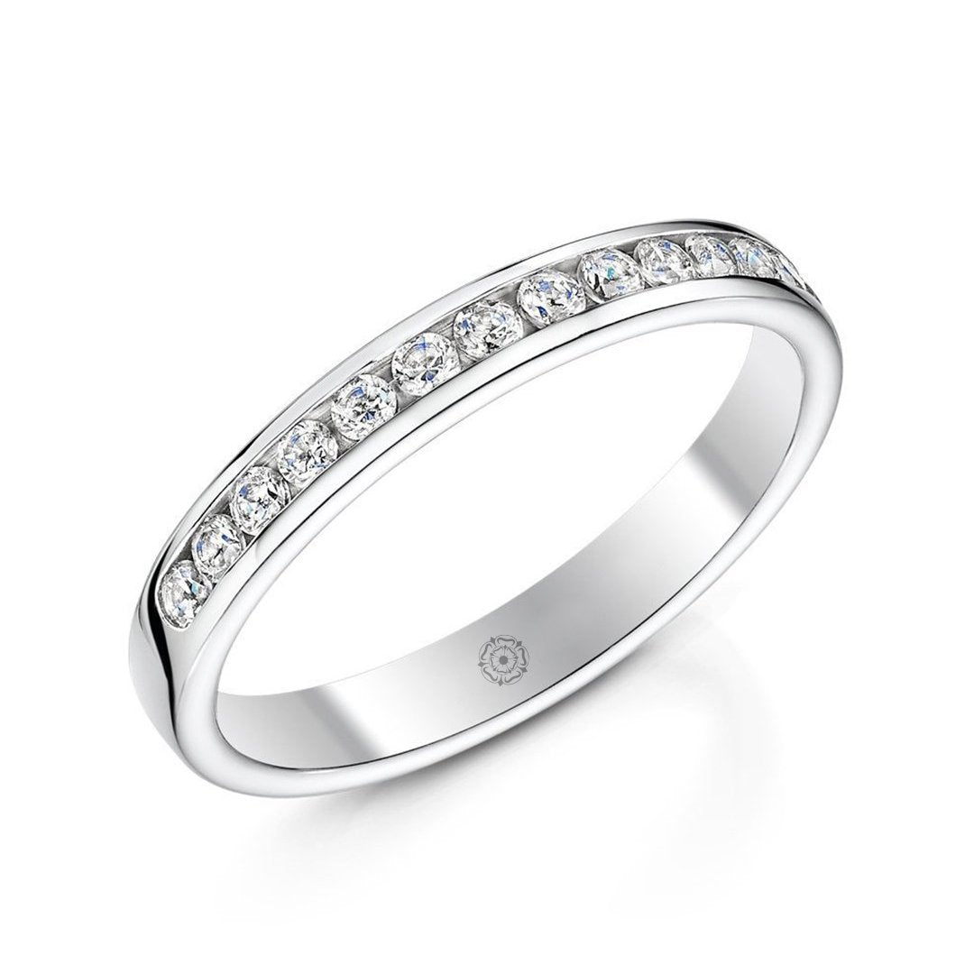 Beloved 18ct Yellow Gold 0.33ct Half Diamond Band