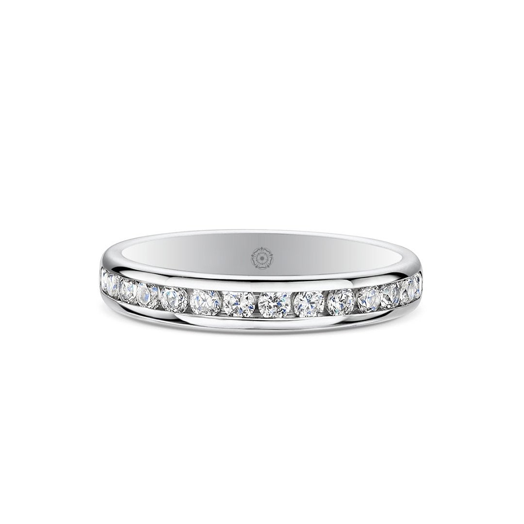 Beloved 18ct Yellow Gold 0.50ct Half Diamond Band