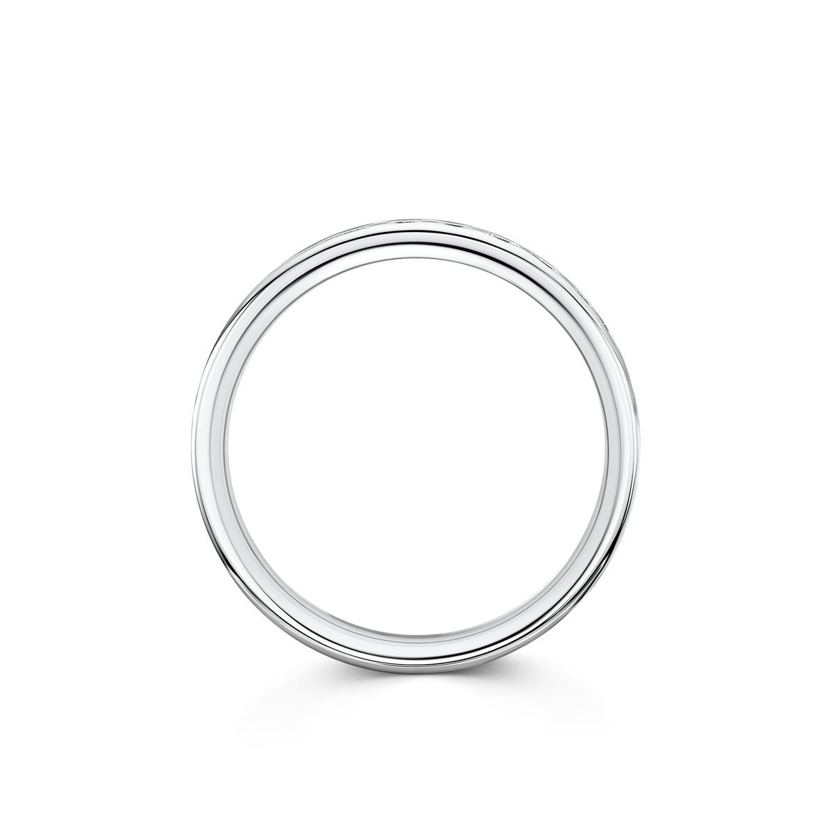 Beloved Platinum 0.50ct Half Diamond Band