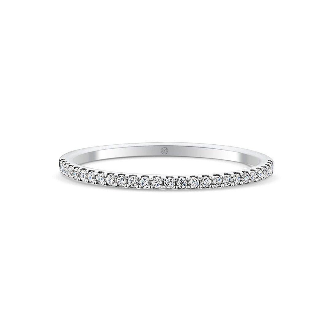 Embrace 18ct Yellow Gold 0.15ct Half Diamond Band