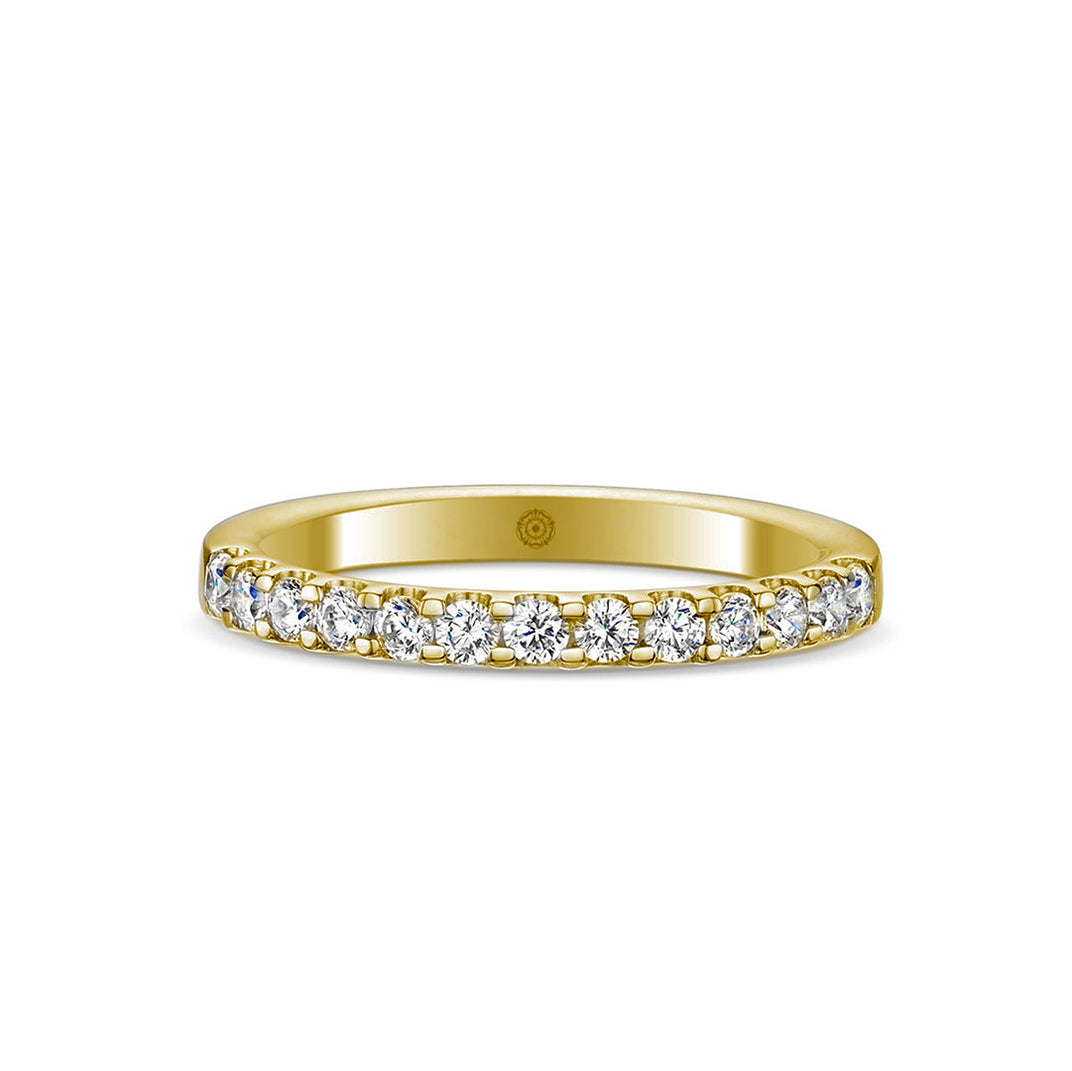 Embrace 18ct Yellow Gold 0.50ct Half Diamond Band
