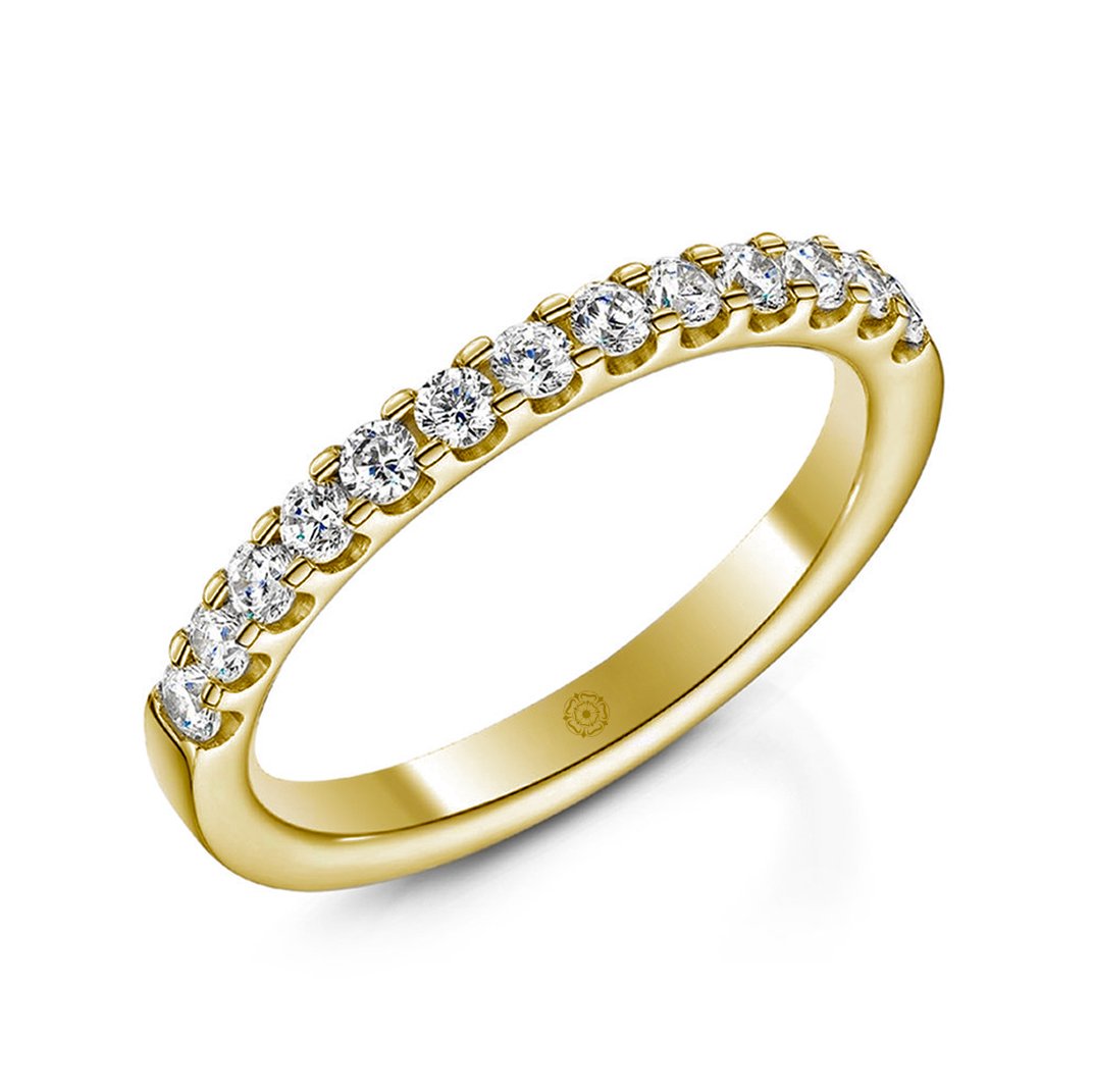 Embrace Platinum 0.50ct Half Diamond Band