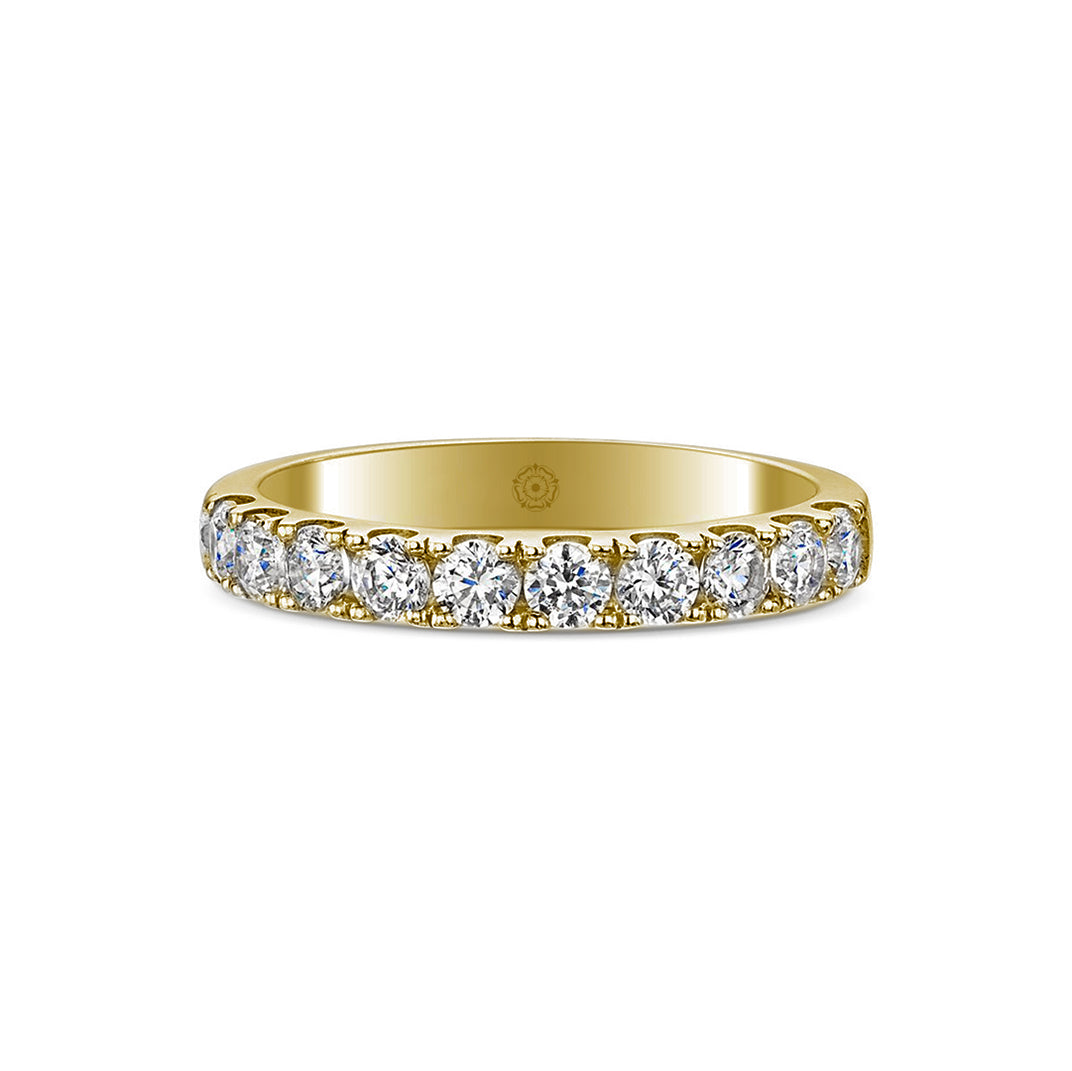 Embrace 18ct Yellow Gold 0.75ct Half Diamond Band