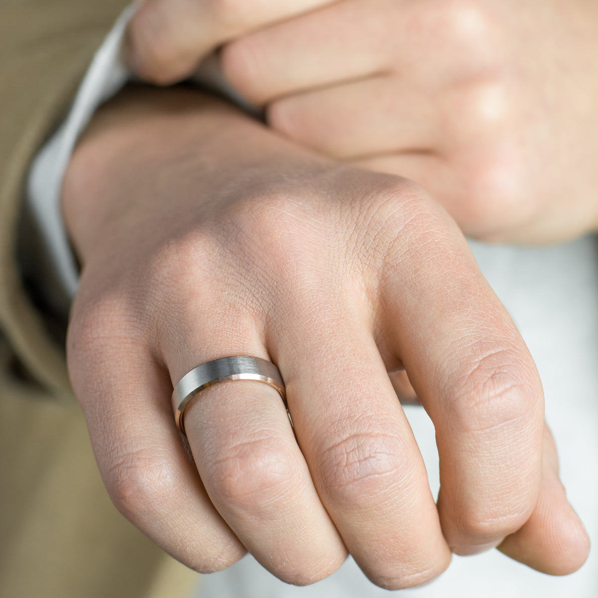 Men's Two-Tone York Wedding Band