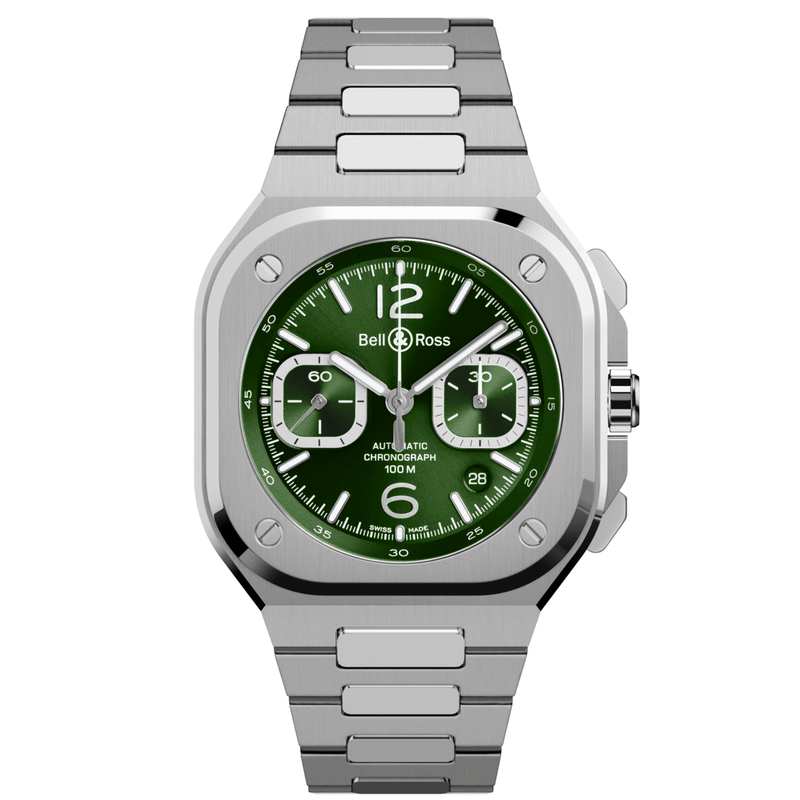 BR 05 CHRONO GREEN STEEL