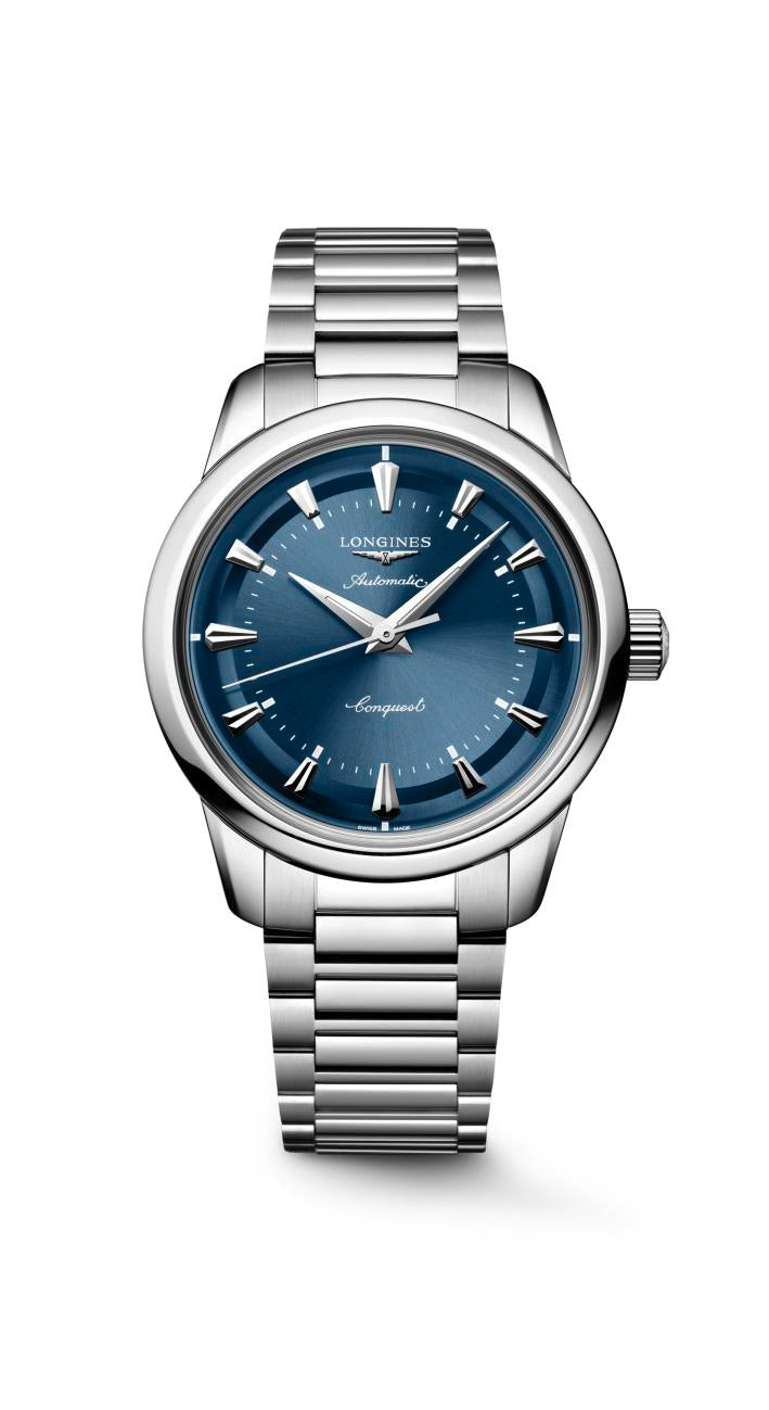 Longines Conquest Heritage Blue Lacquered Polished Dial Watch