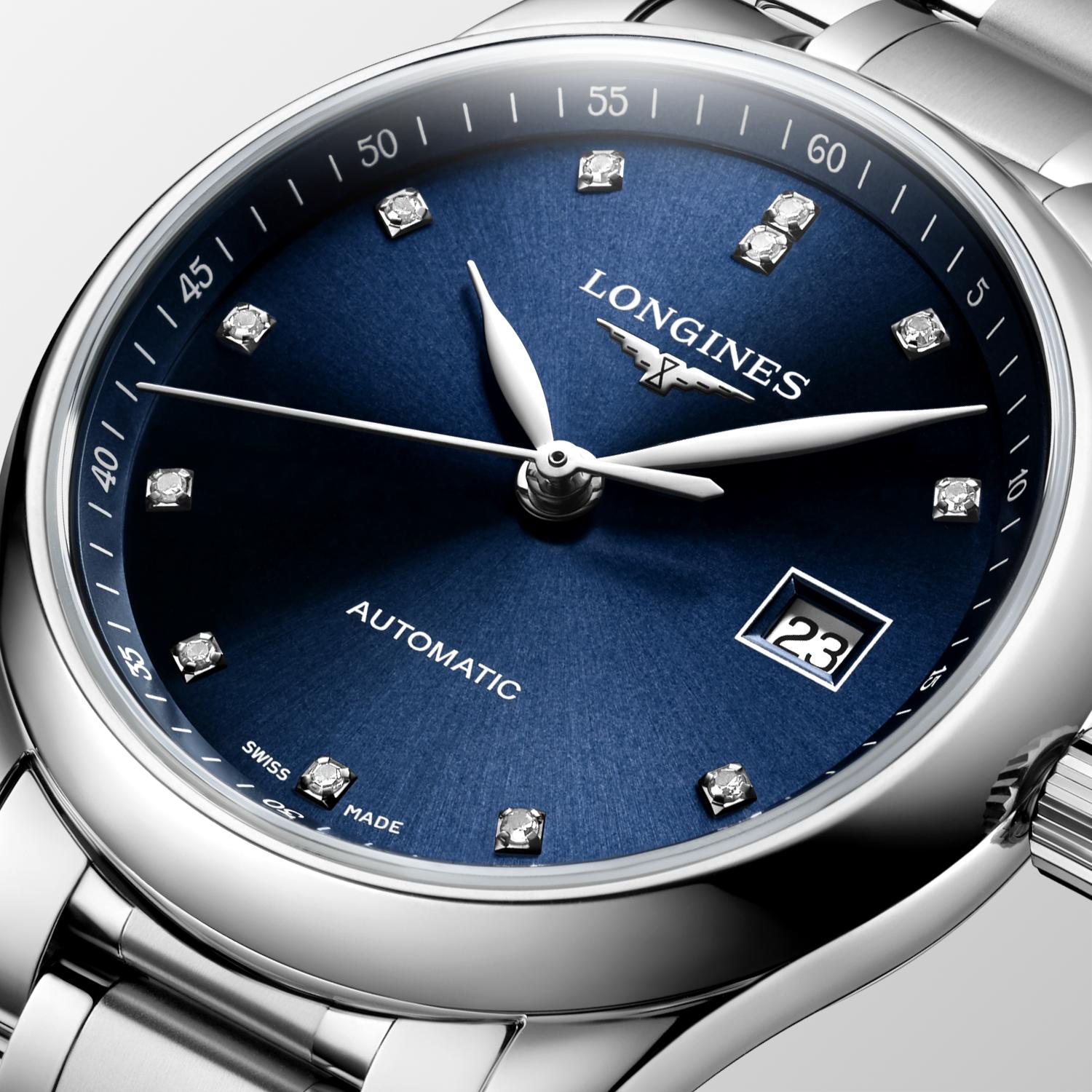 Longlines Master Collection Sunray Blue Dial Men's Watch
