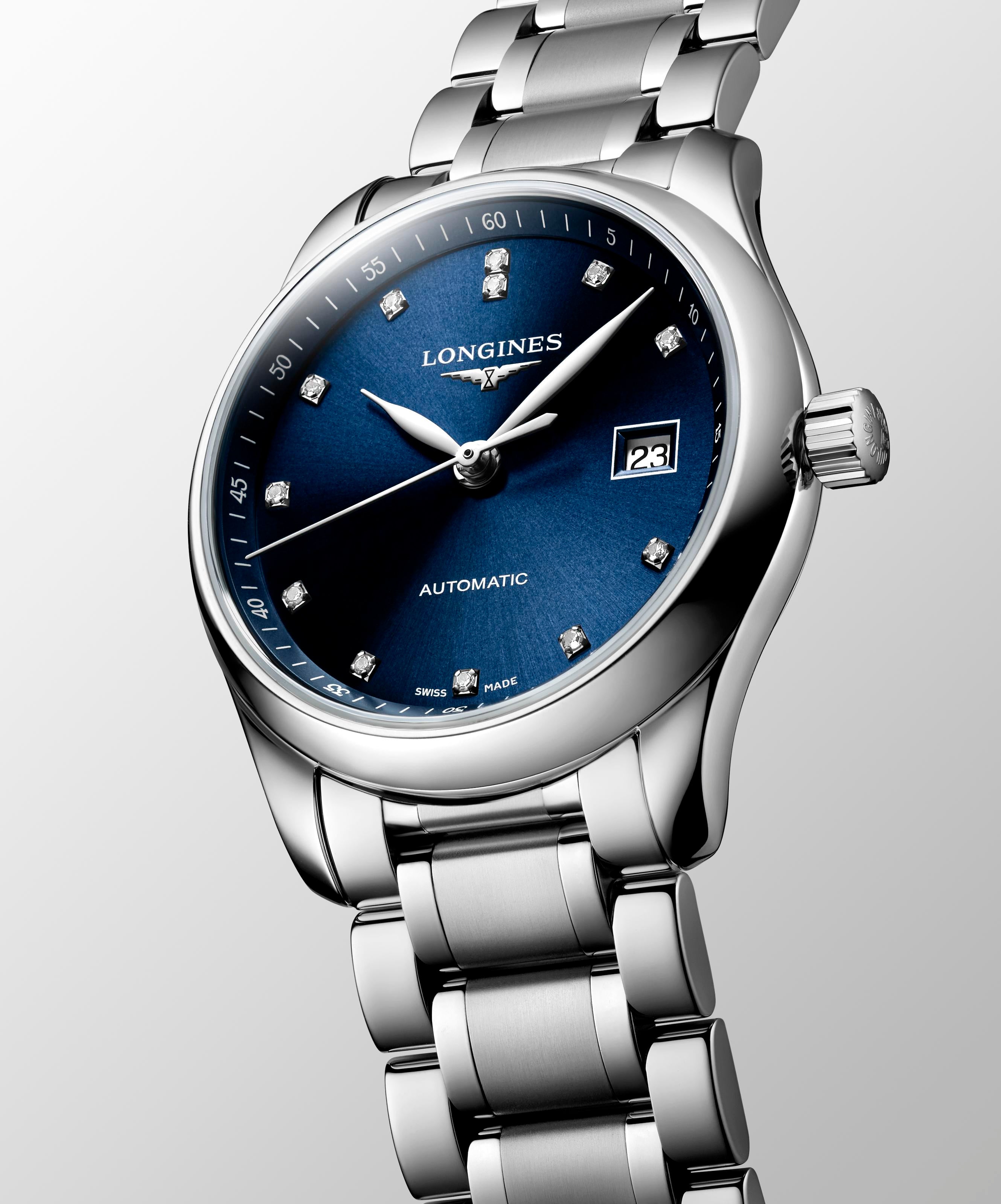 Longlines Master Collection Sunray Blue Dial Men's Watch