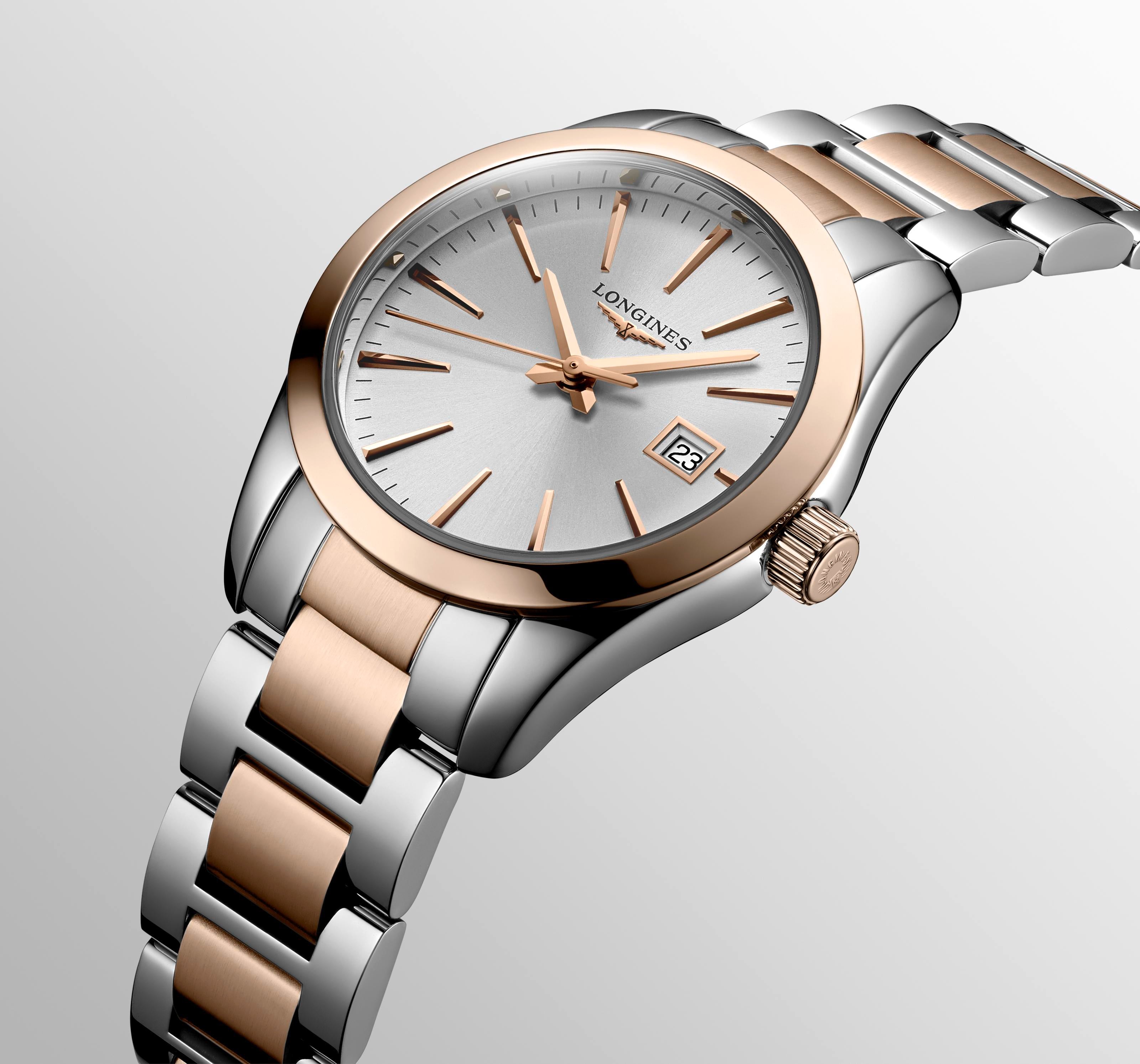 Longines Conquest Classic Sunray Silver Dial Ladies Watch